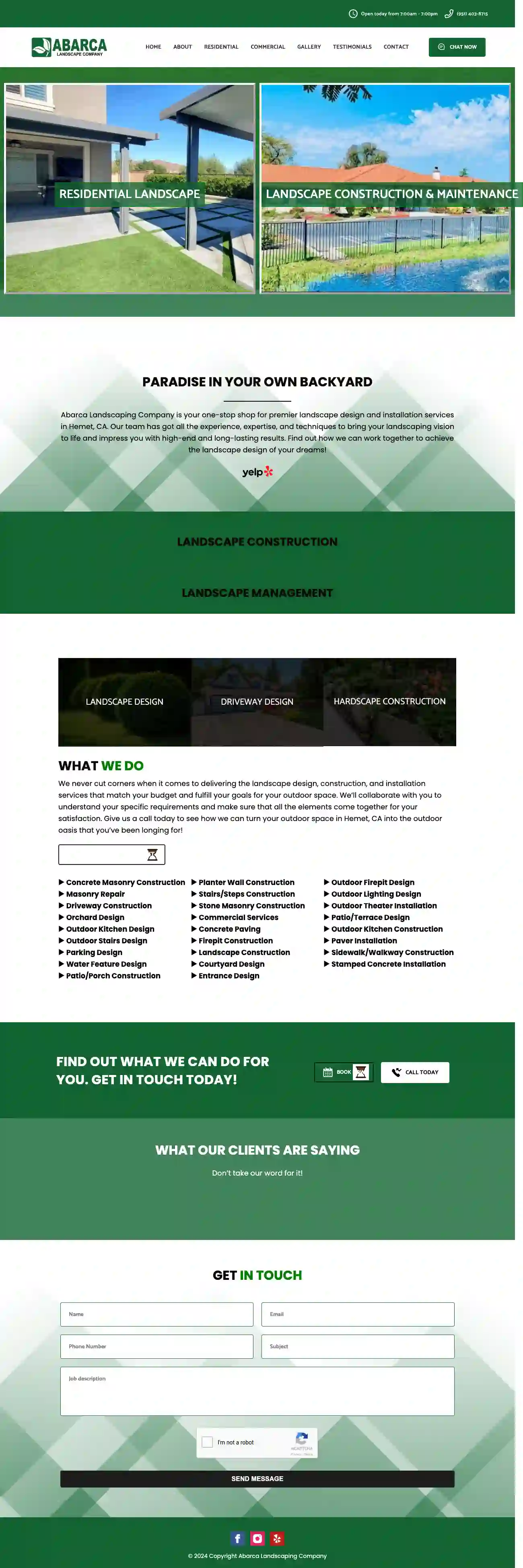 Abarca landscape Company