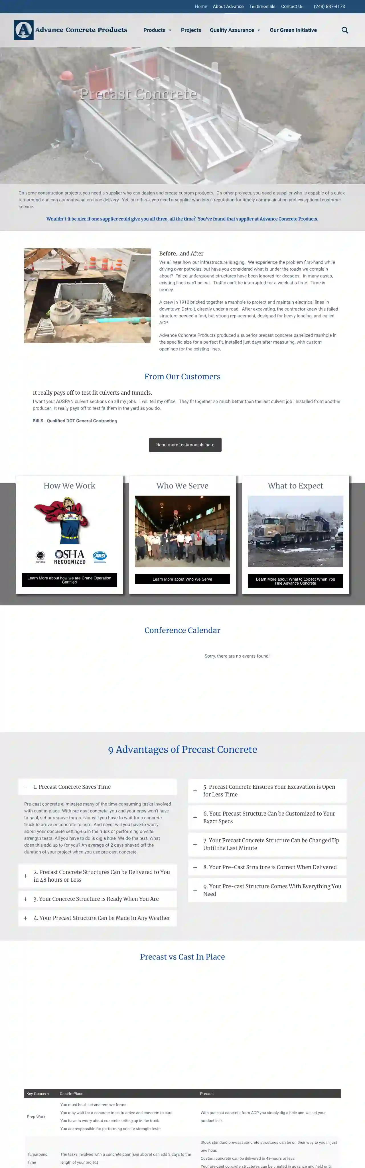 Advance Concrete Products Co.