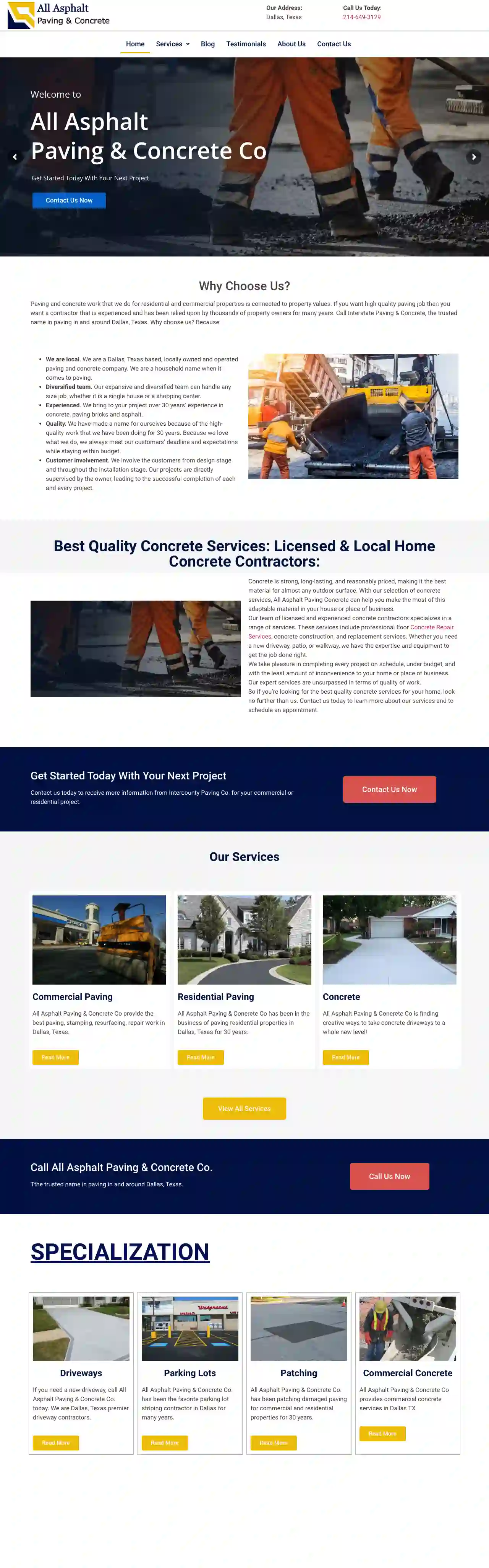 All Asphalt Paving & Concrete