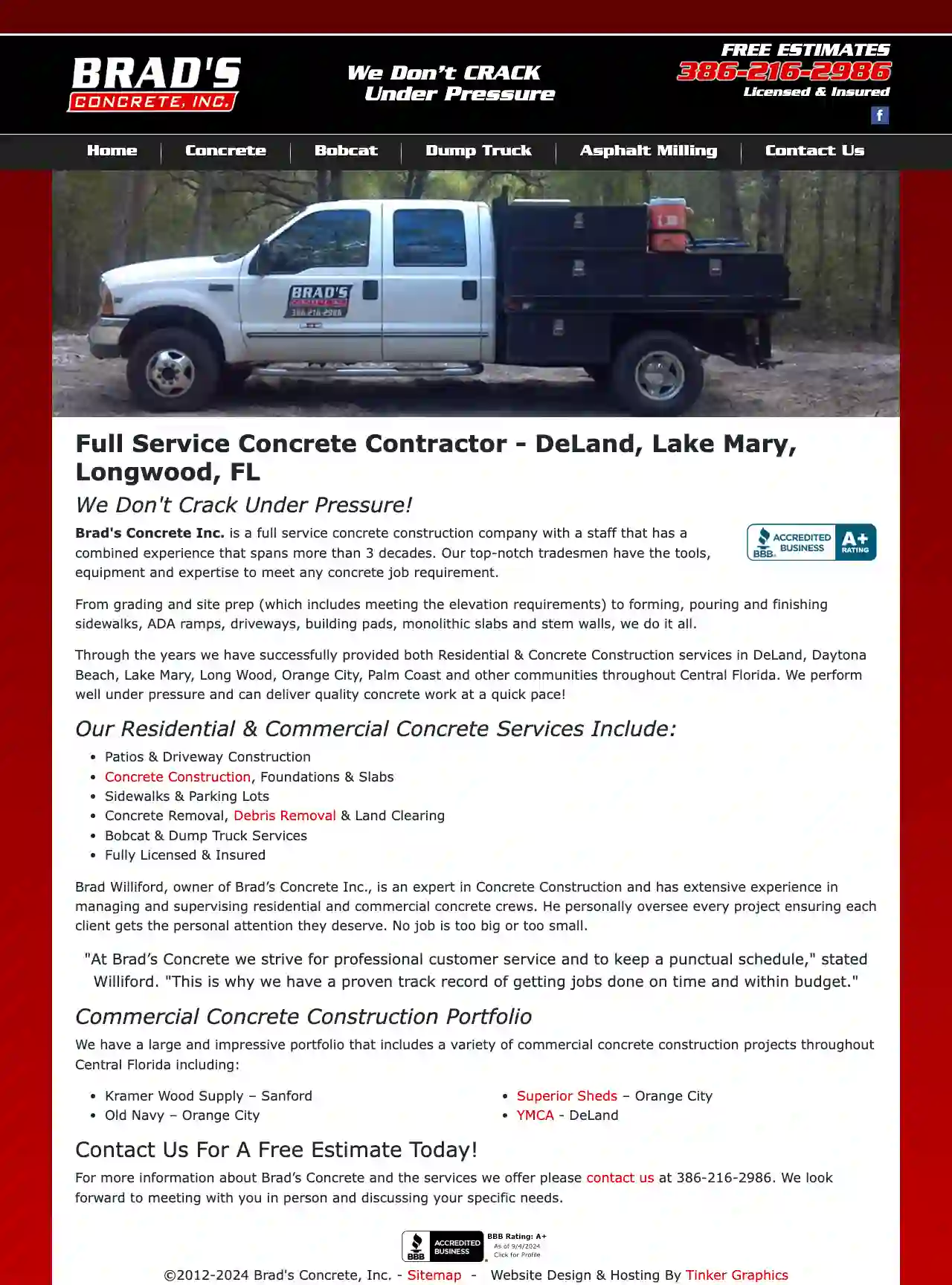 Brad's Concrete Inc