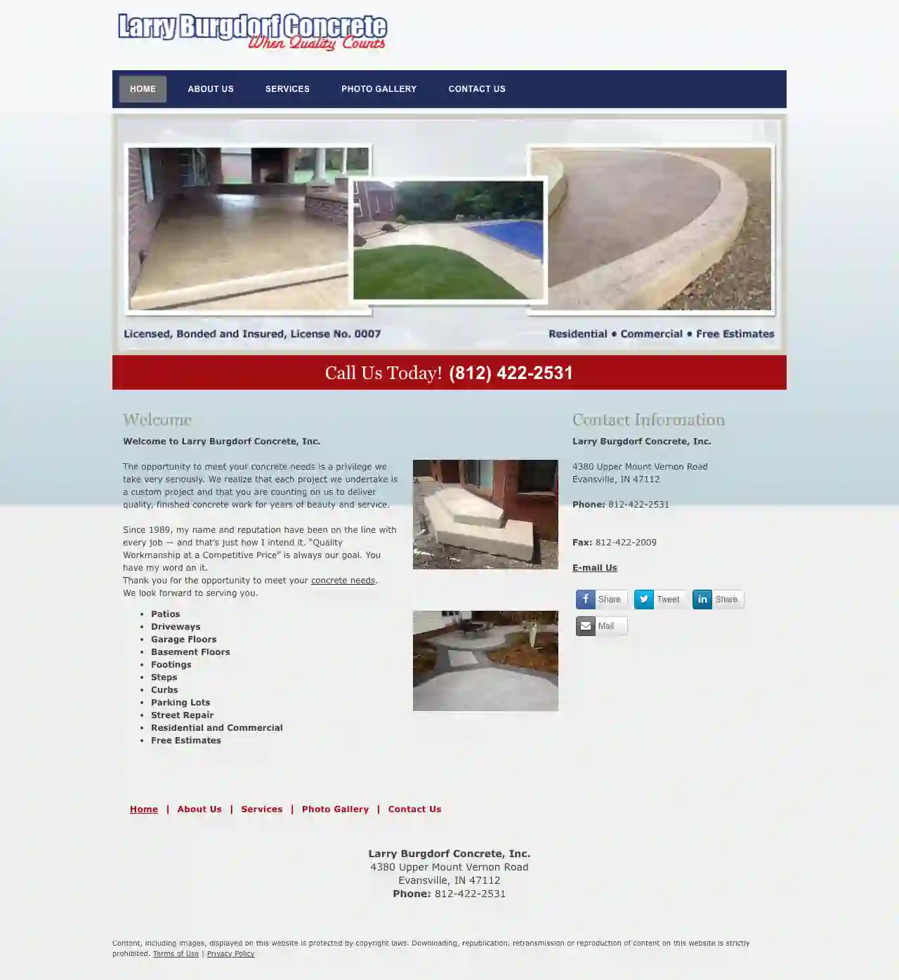 Larry Burgdorf Concrete Inc