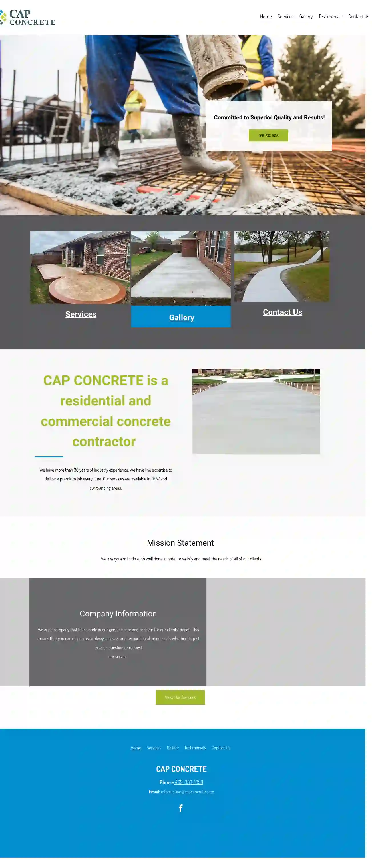 CAP CONCRETE