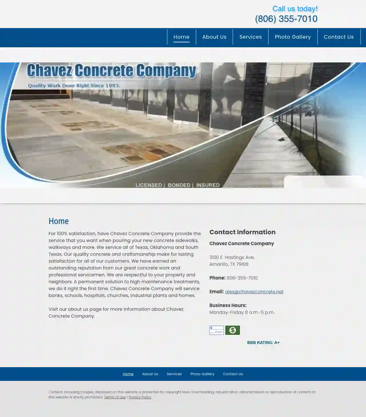 Chavez Concrete Company Inc