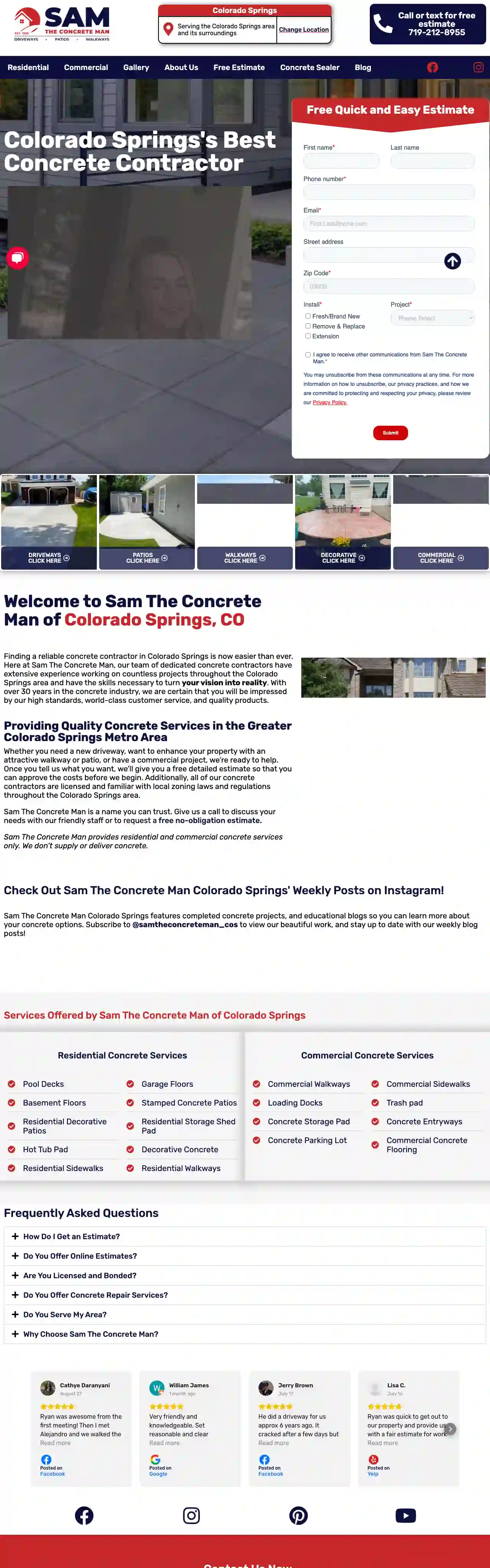 Sam The Concrete Man Colorado Springs