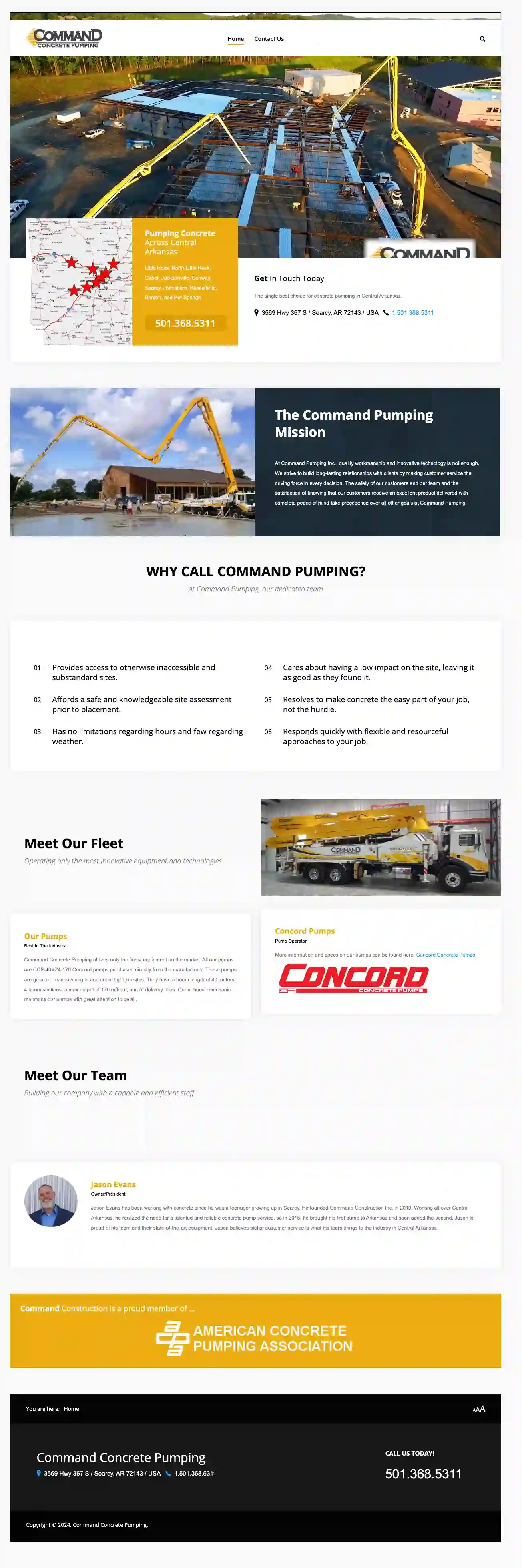 Command Concrete Pumping