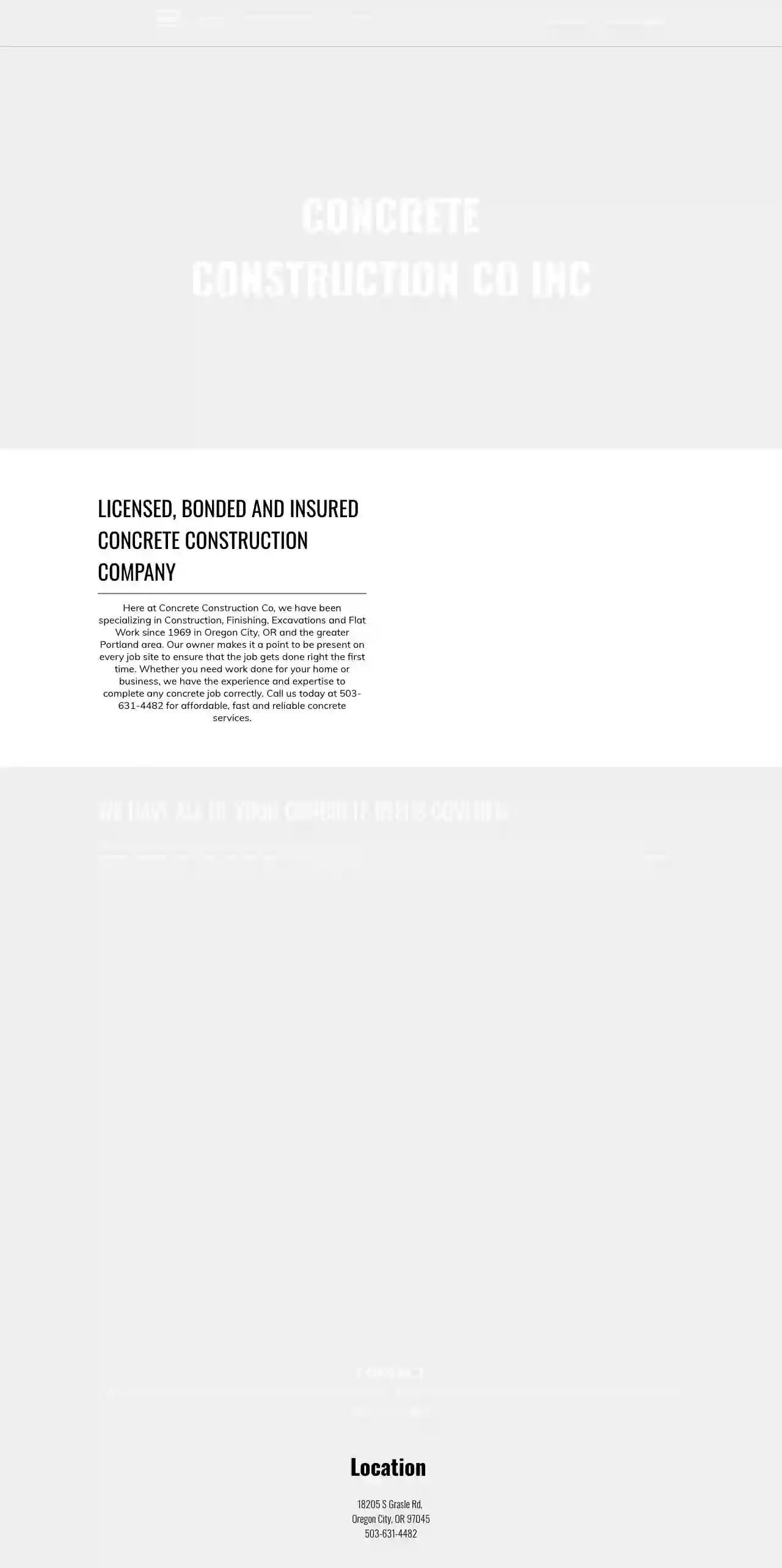 Concrete Construction Co Inc