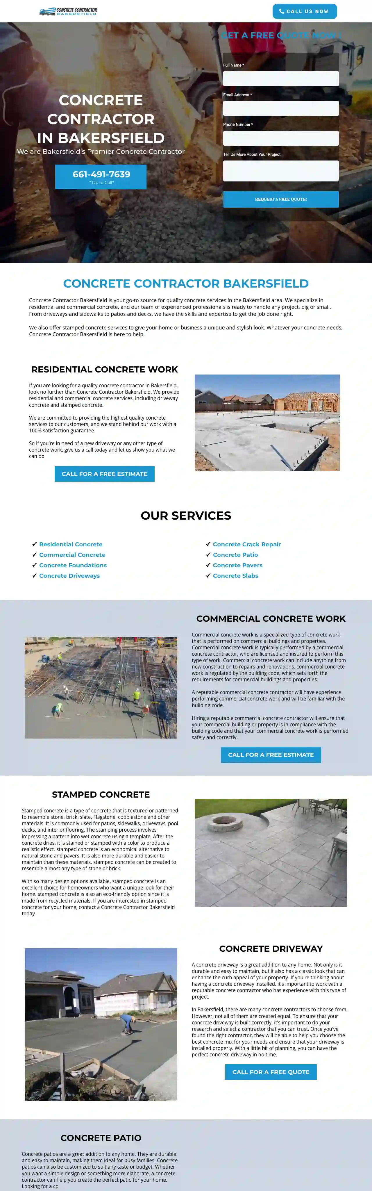 Concrete Contractor Bakersfield