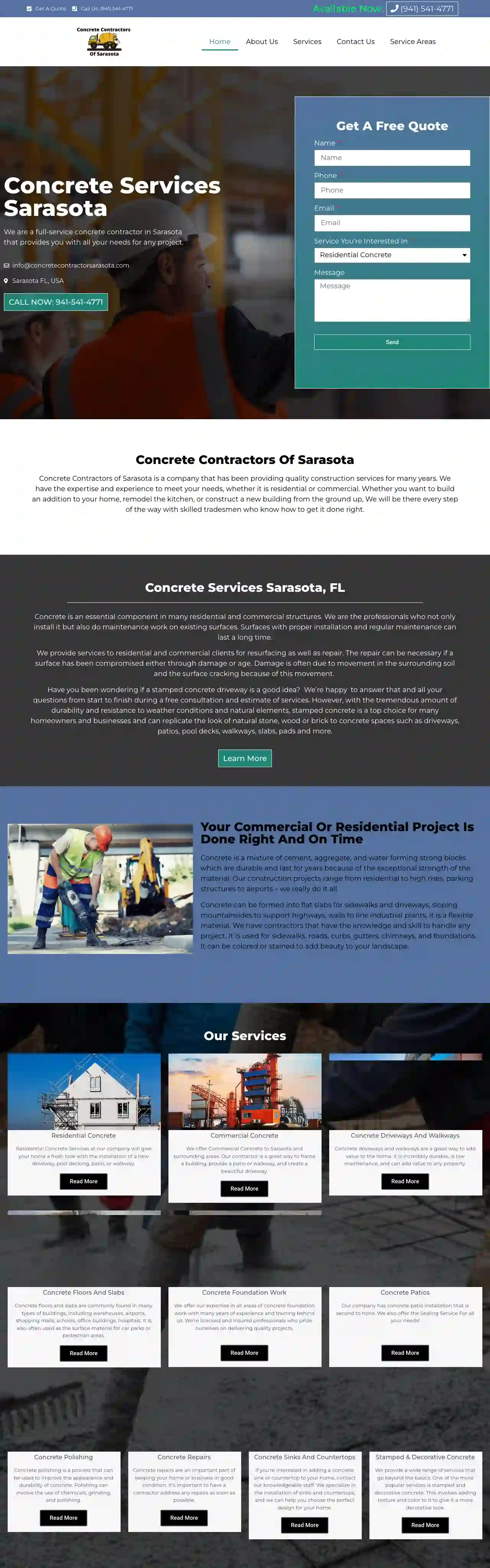 Concrete Contractors of Sarasota