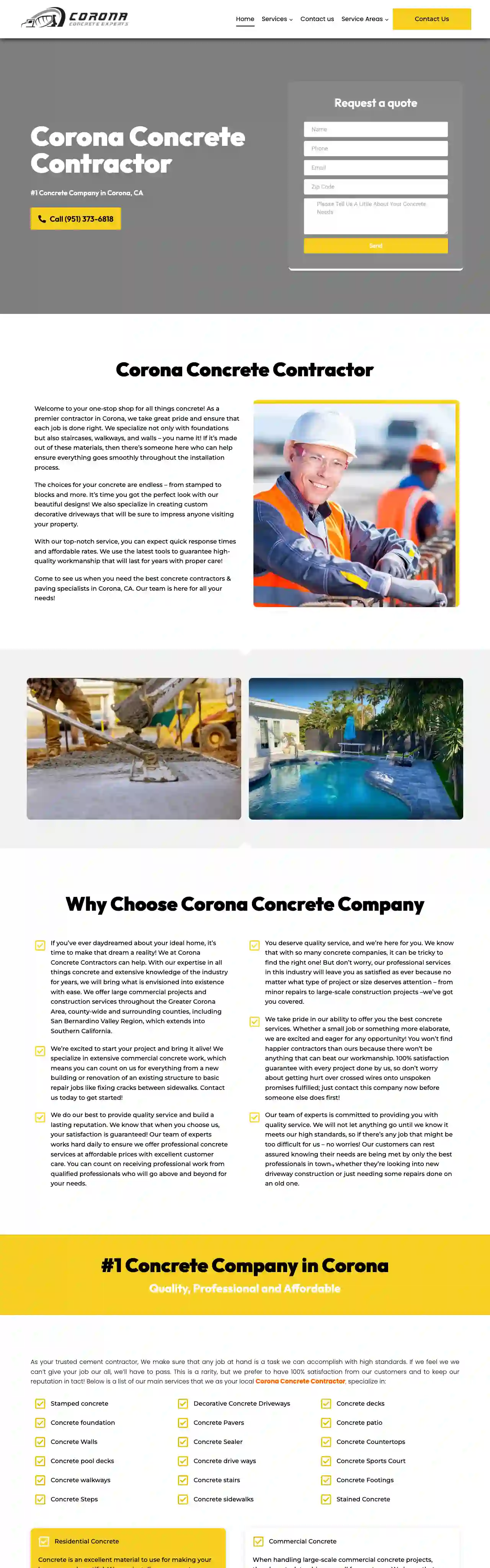 Corona Concrete Contractors & Paving Specialists