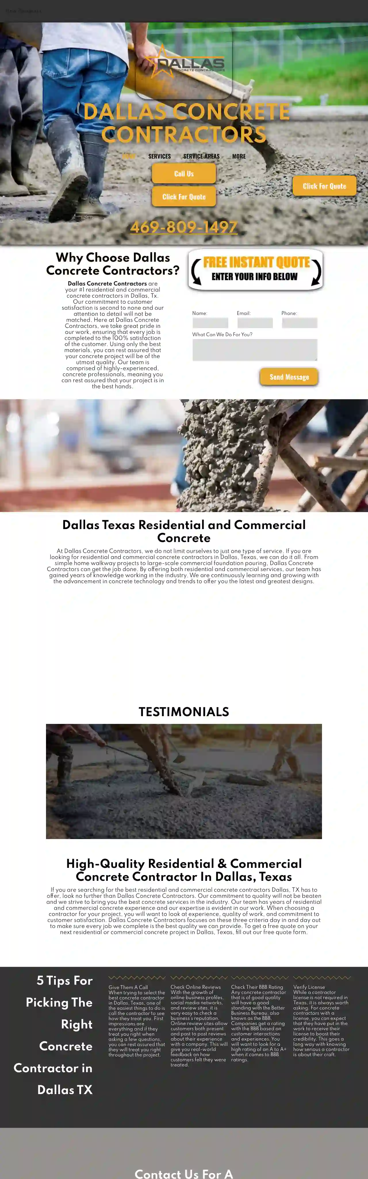 Dallas Concrete Contractors