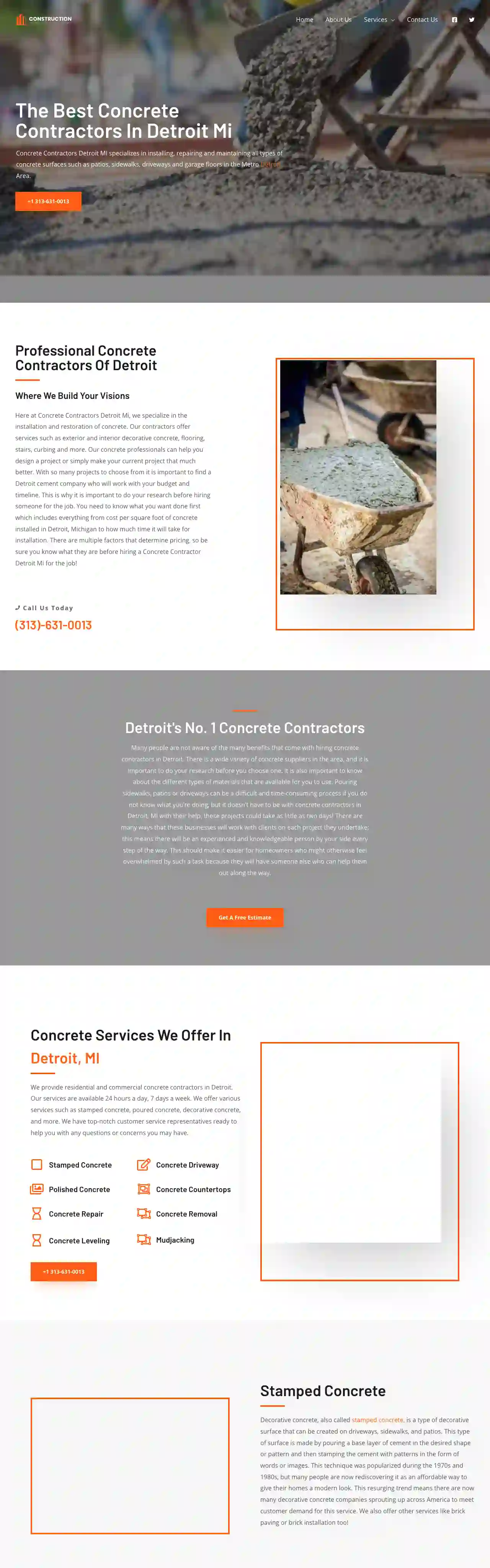 Concrete Contractors Detroit Mi