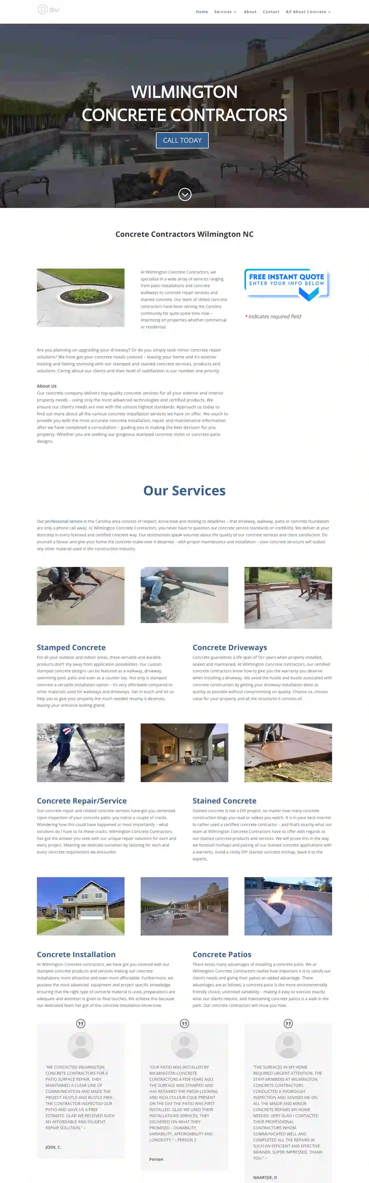 Concrete Contractors of Wilmington