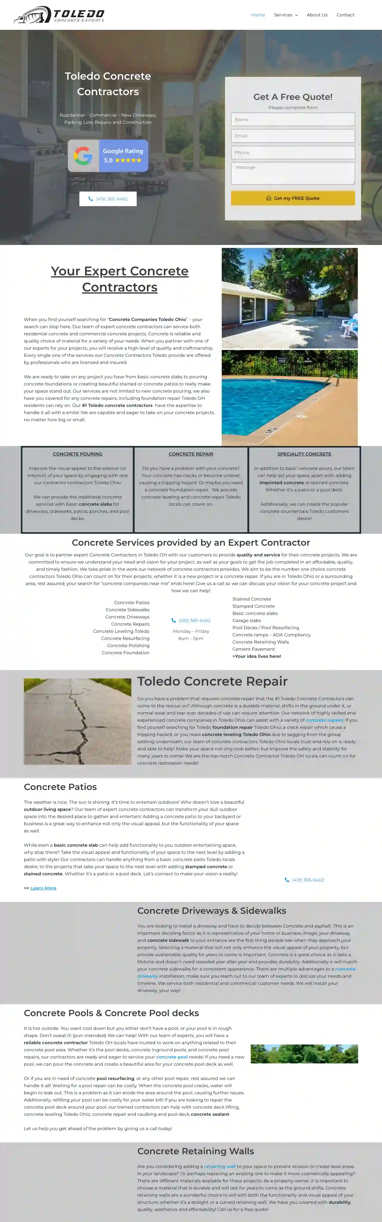 Expert Concrete Toledo