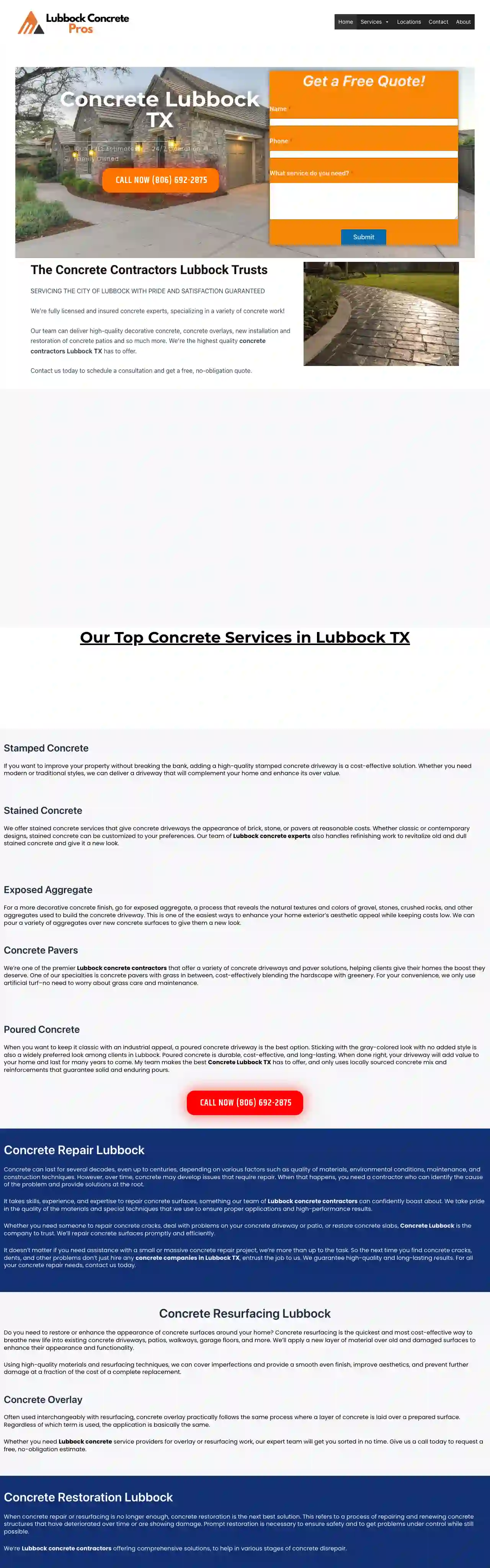 Lubbock Concrete Pros