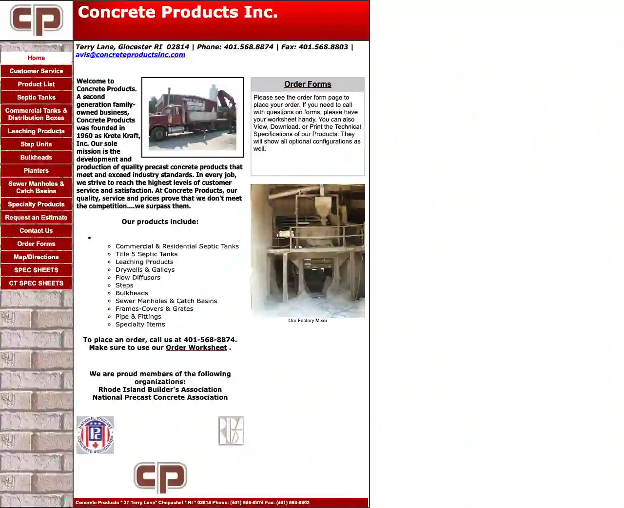 Concrete Products of Ct