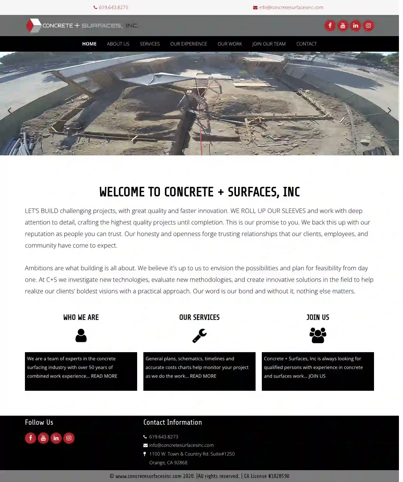 Concrete + Surfaces, Inc.