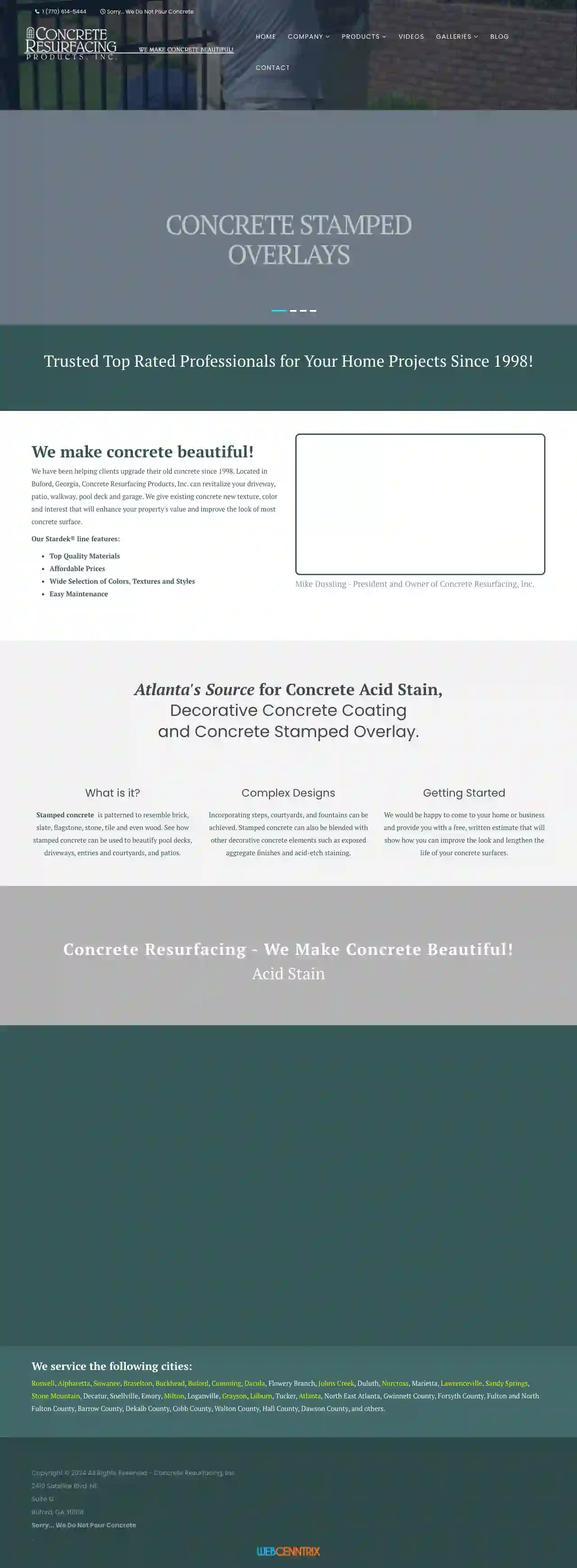 Concrete Resurfacing Products, Inc.