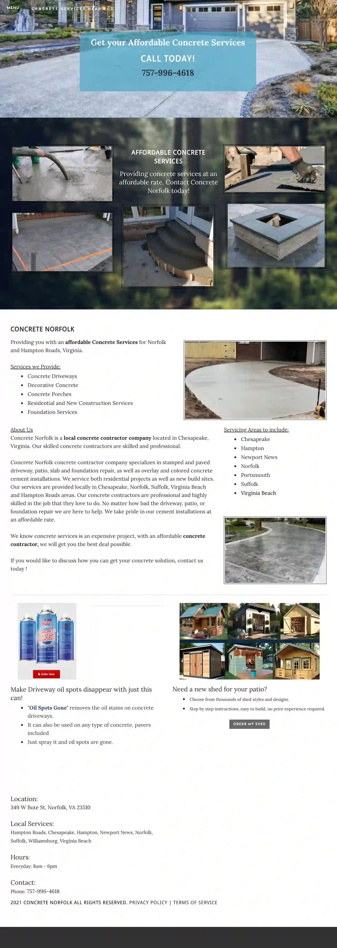 Concrete Norfolk | Stamped Concrete Virginia