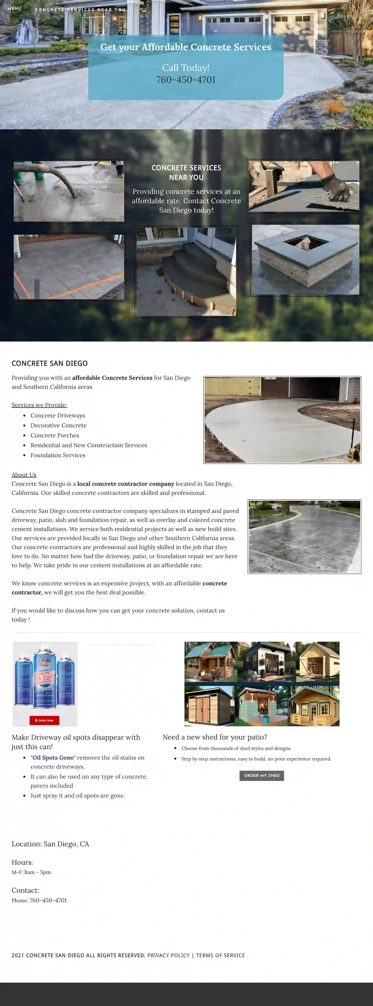 Concrete San Diego | Stamped Concrete & Driveway Paving