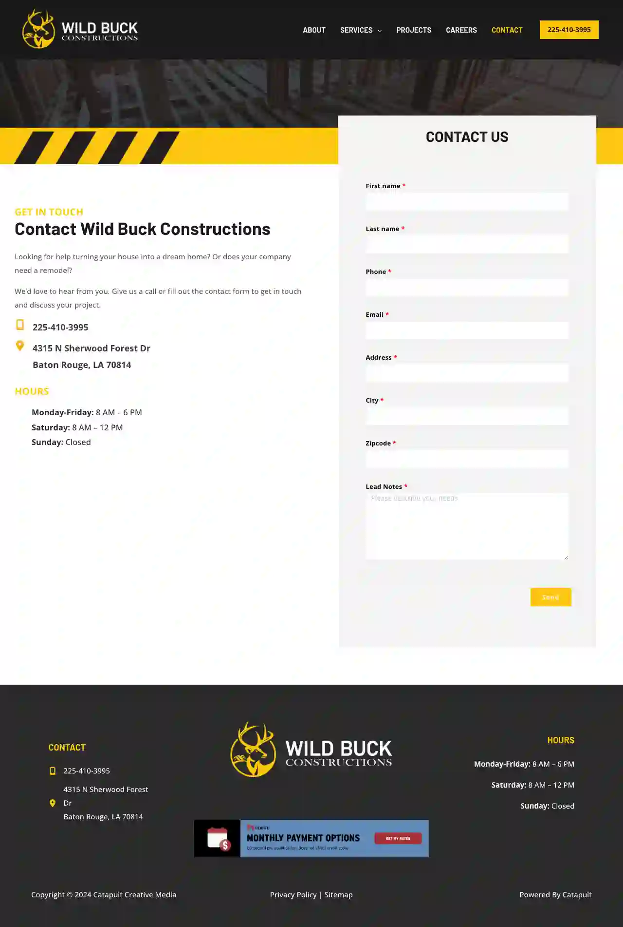 Wild Buck Constructions