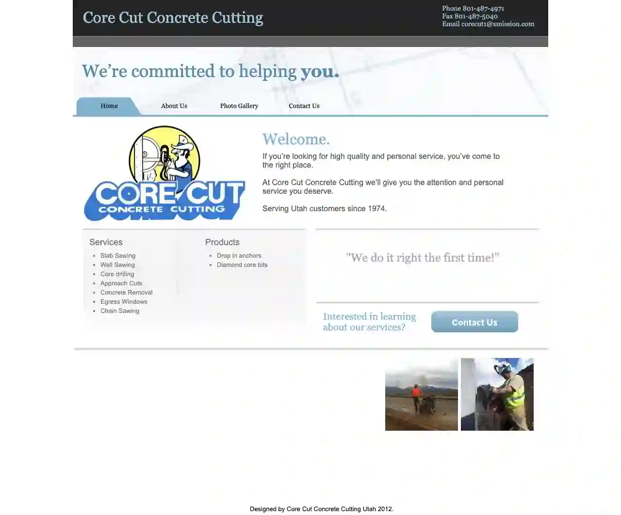 Core Cut Concrete Cutting Inc