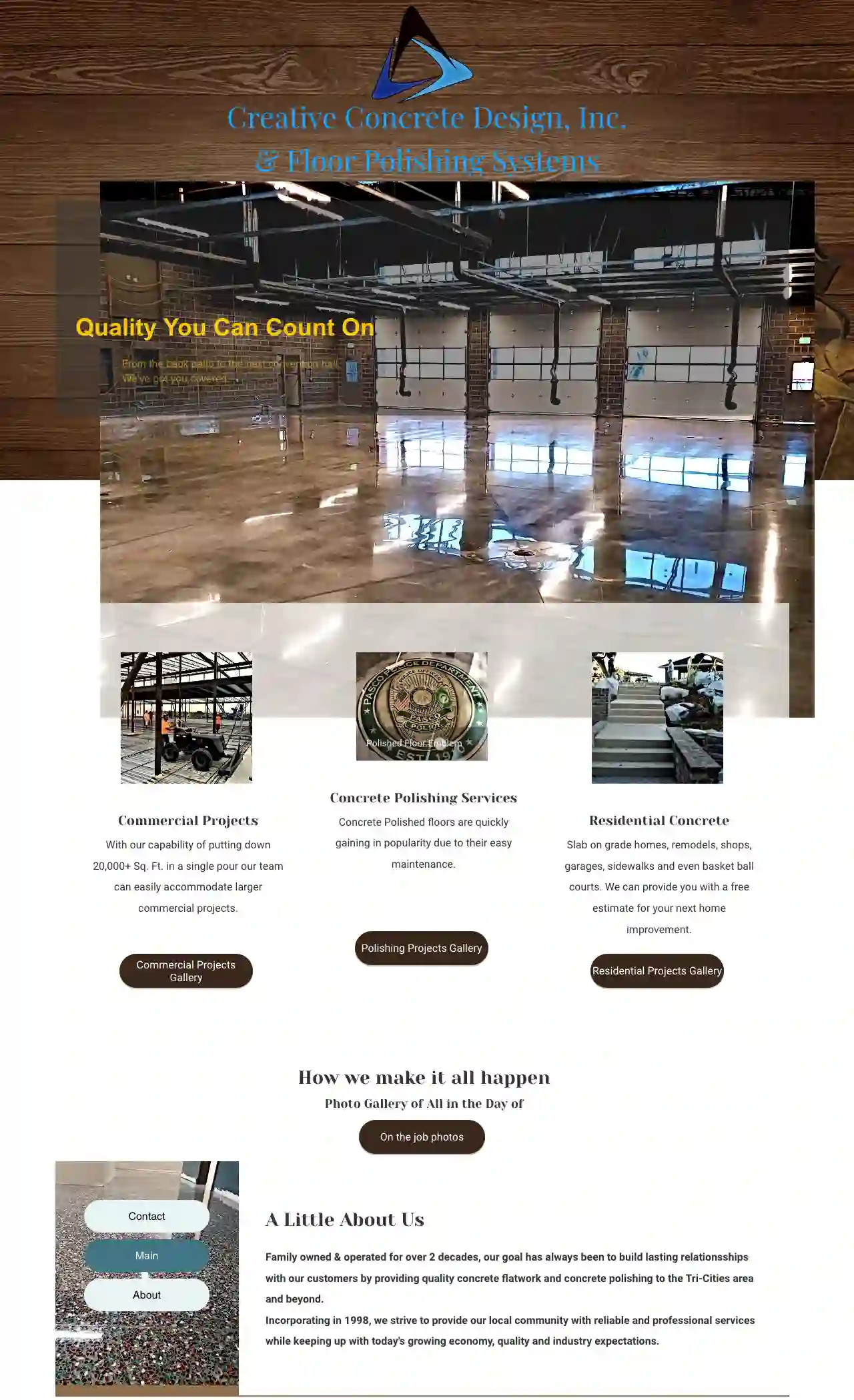 Creative Concrete Design Inc. & Floor Polishing Systems