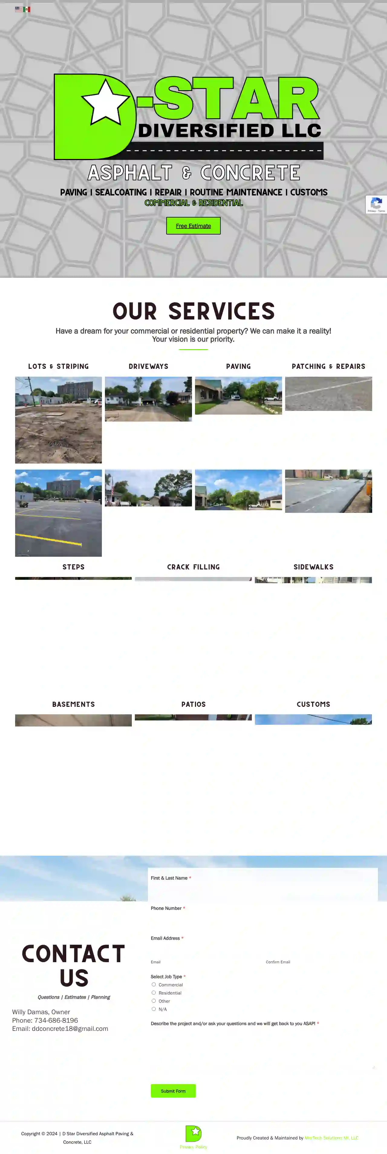 D Star Diversified Asphalt Paving and Concrete