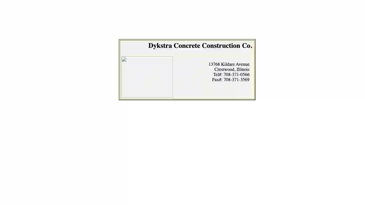 Dykstra Concrete Construction