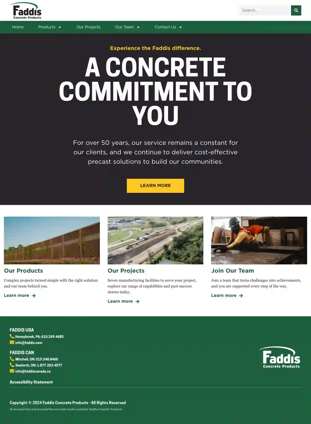 Faddis Concrete Products