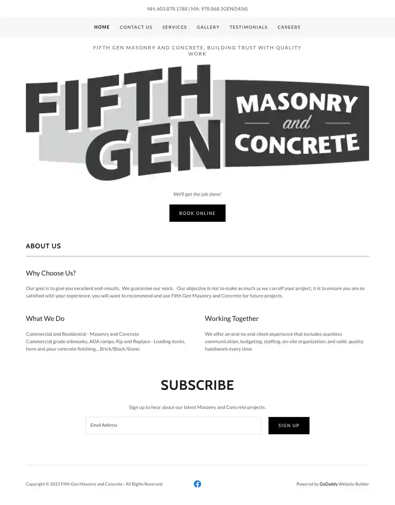 Fifth Gen Masonry and Concrete