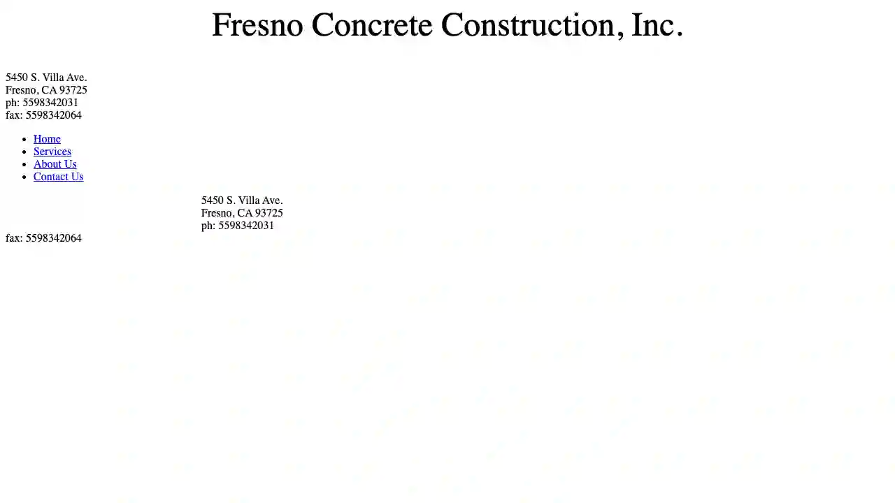 Fresno Concrete Construction