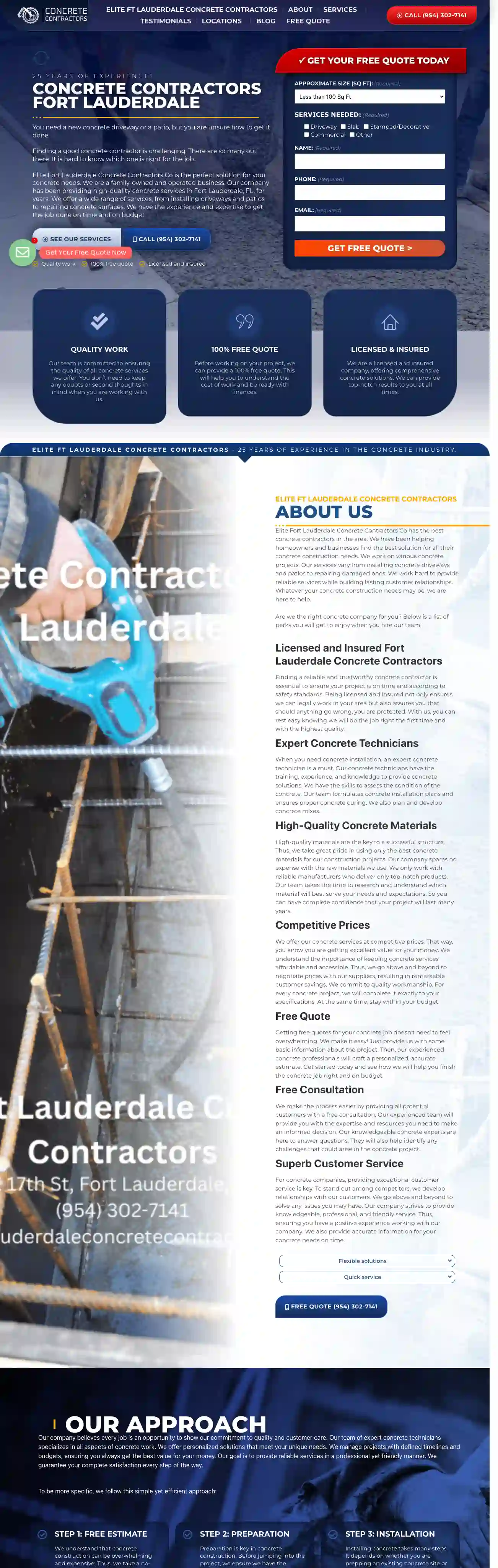 Elite Ft Lauderdale Concrete Contractors