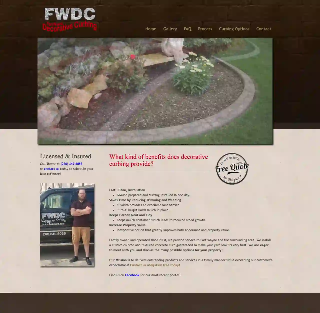 Fort Wayne Decorative Curbing - FWDC