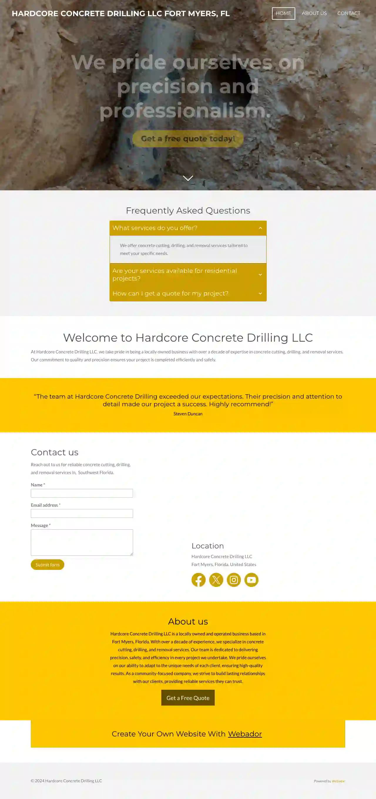 Hardcore Concrete Drilling LLC