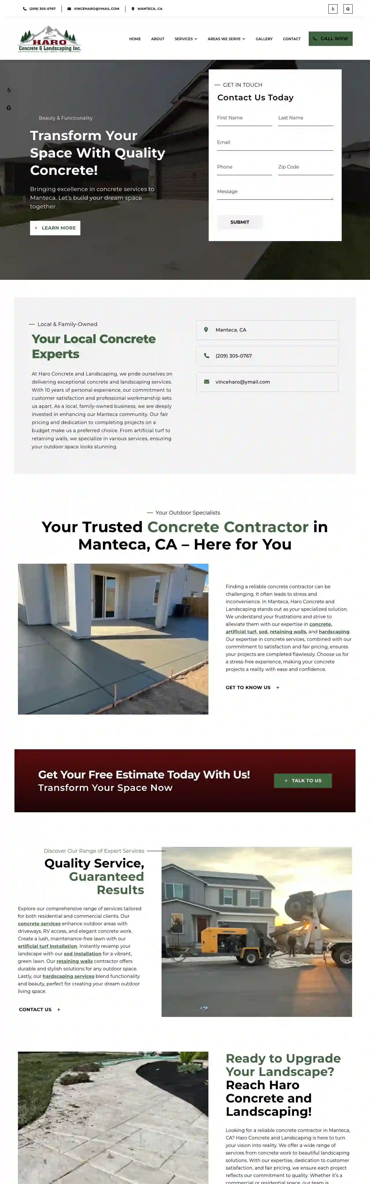 Haro Concrete & Landscaping, Inc.