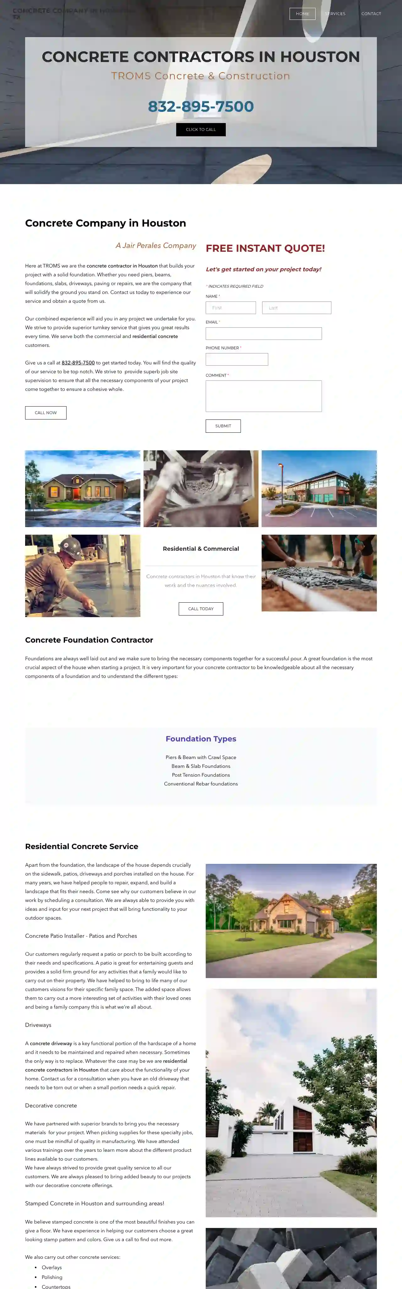 Houston Concrete Contractors