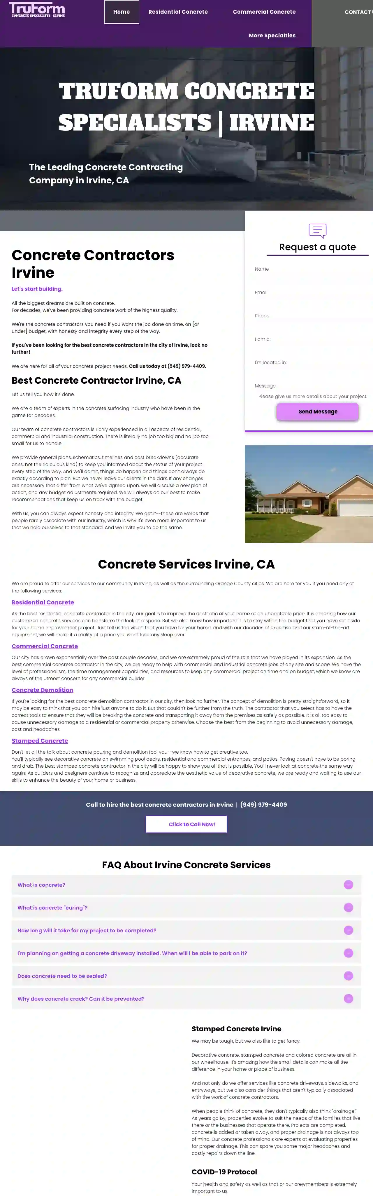 TruForm Concrete Specialists | Irvine