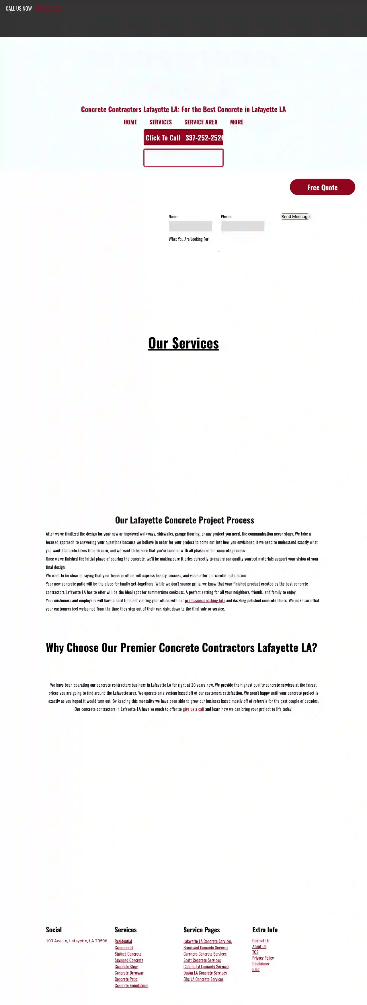 T&T Lafayette Concrete Contractors