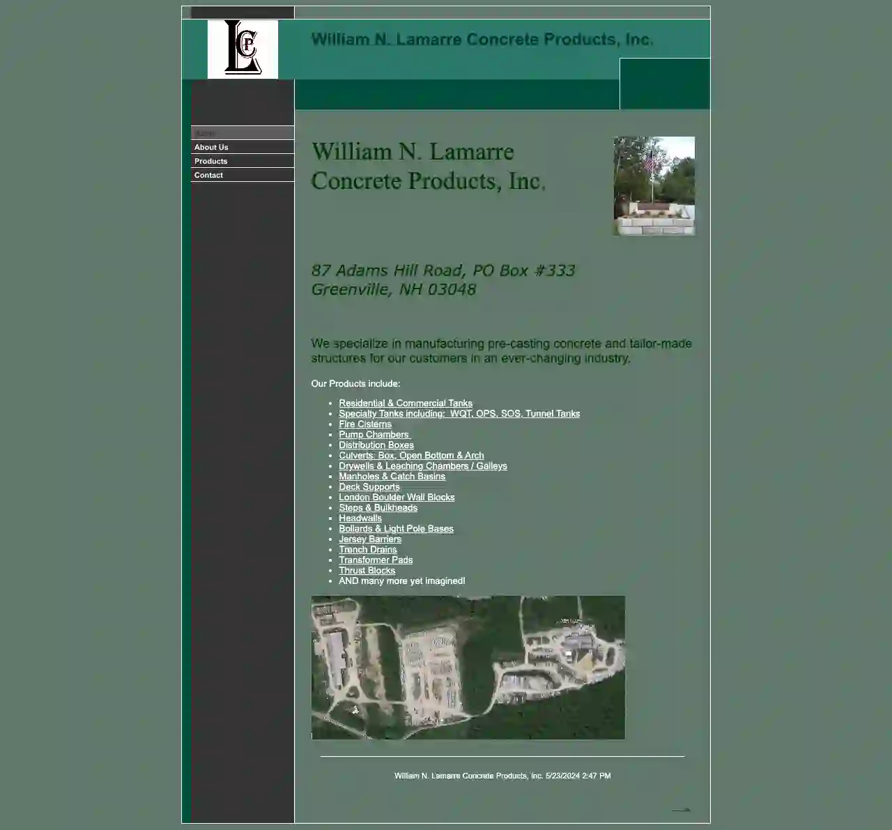 William N. Lamarre Concrete Products, Inc.