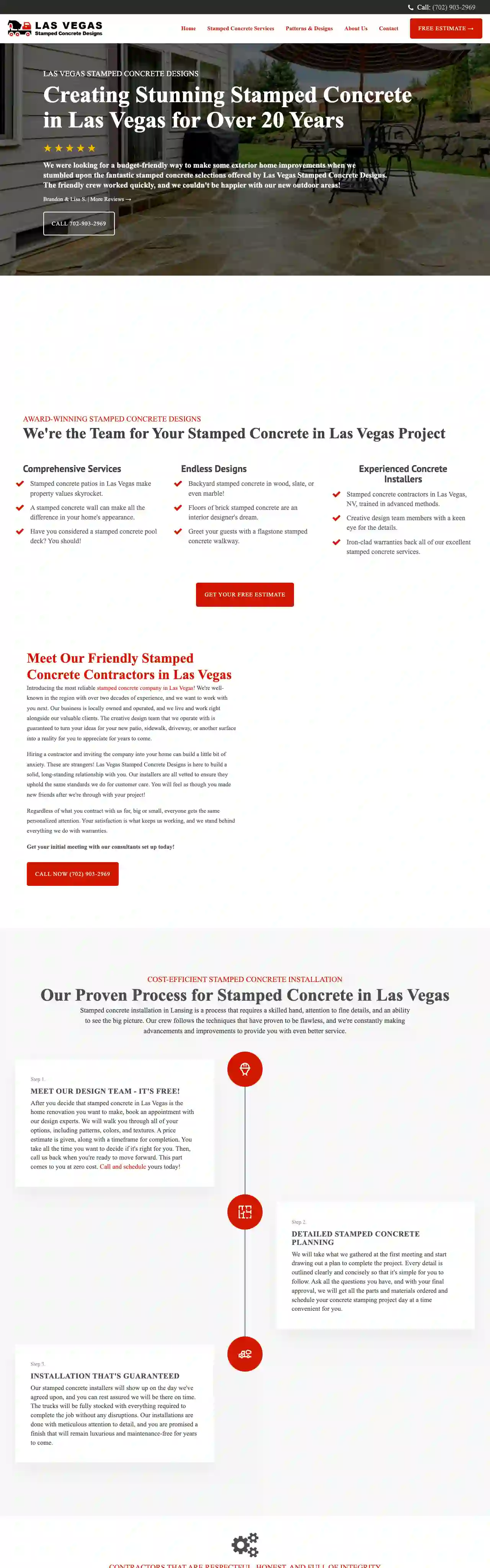 Las Vegas Stamped Concrete Designs