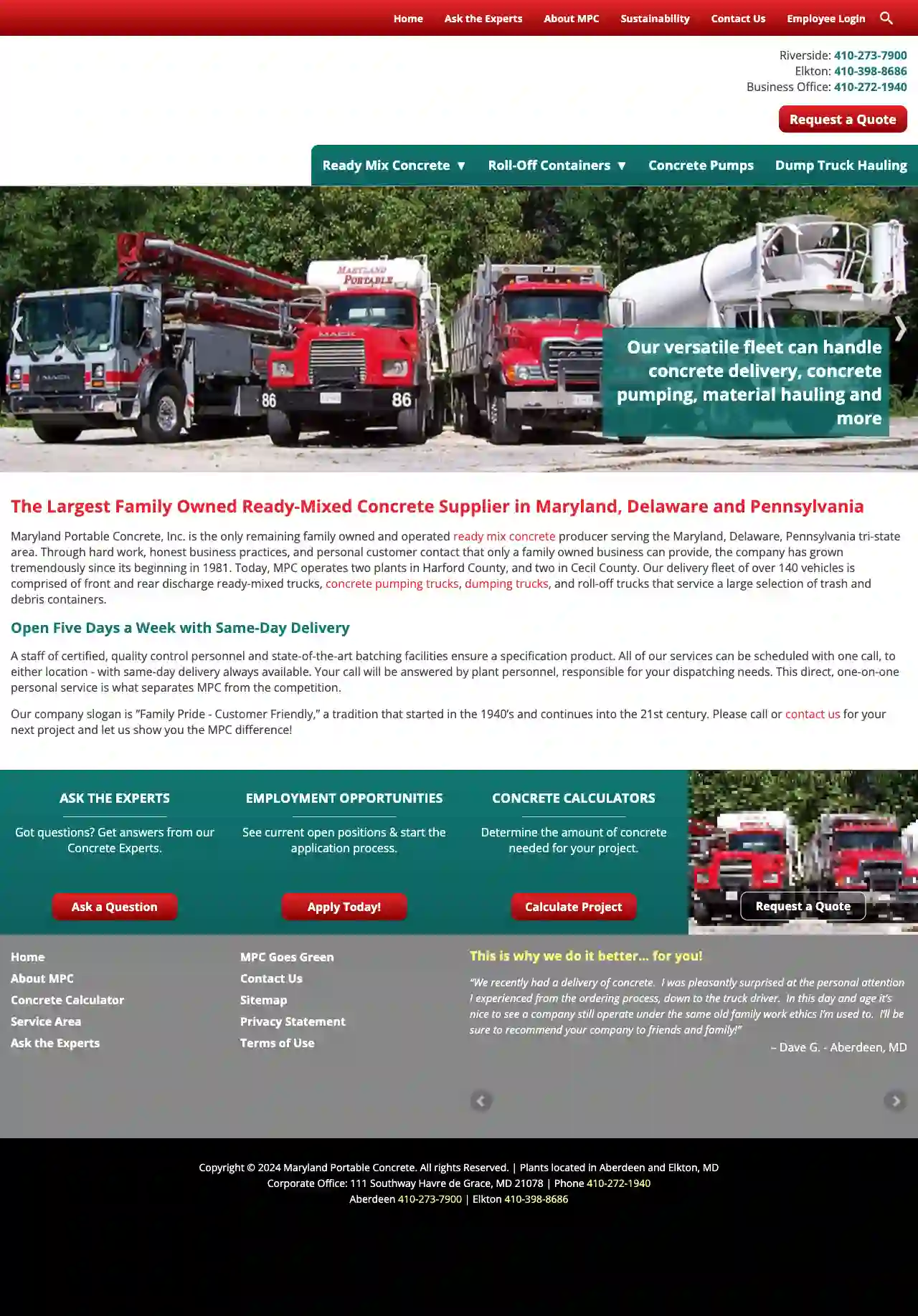 Maryland Portable Concrete Inc