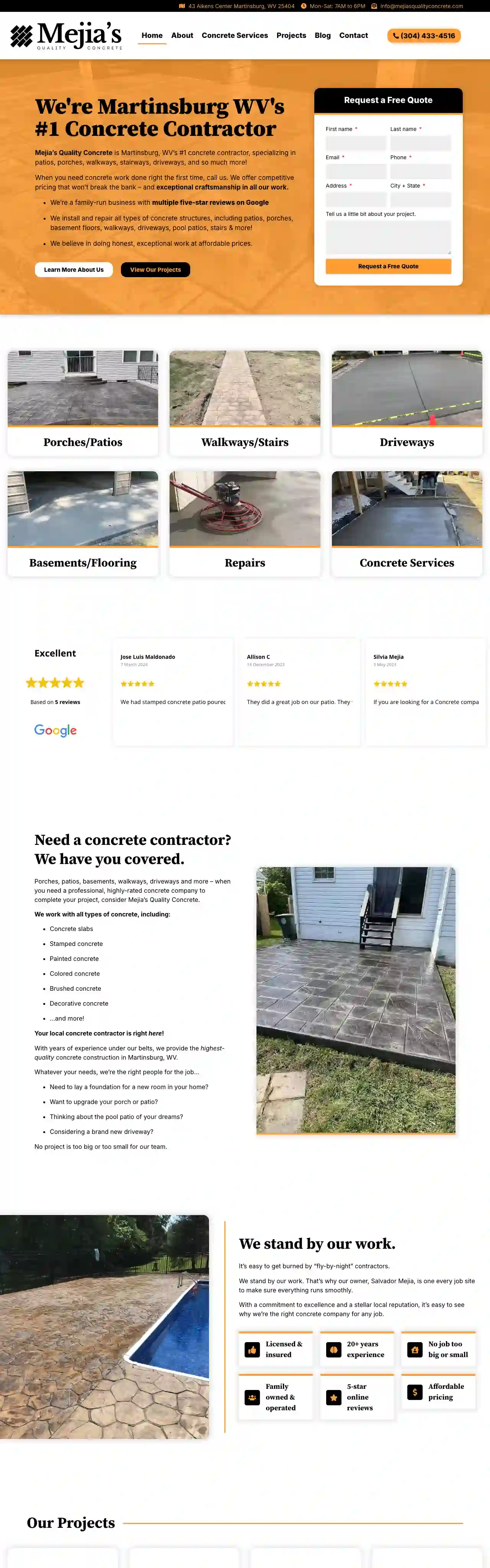 Mejia’s Quality Concrete