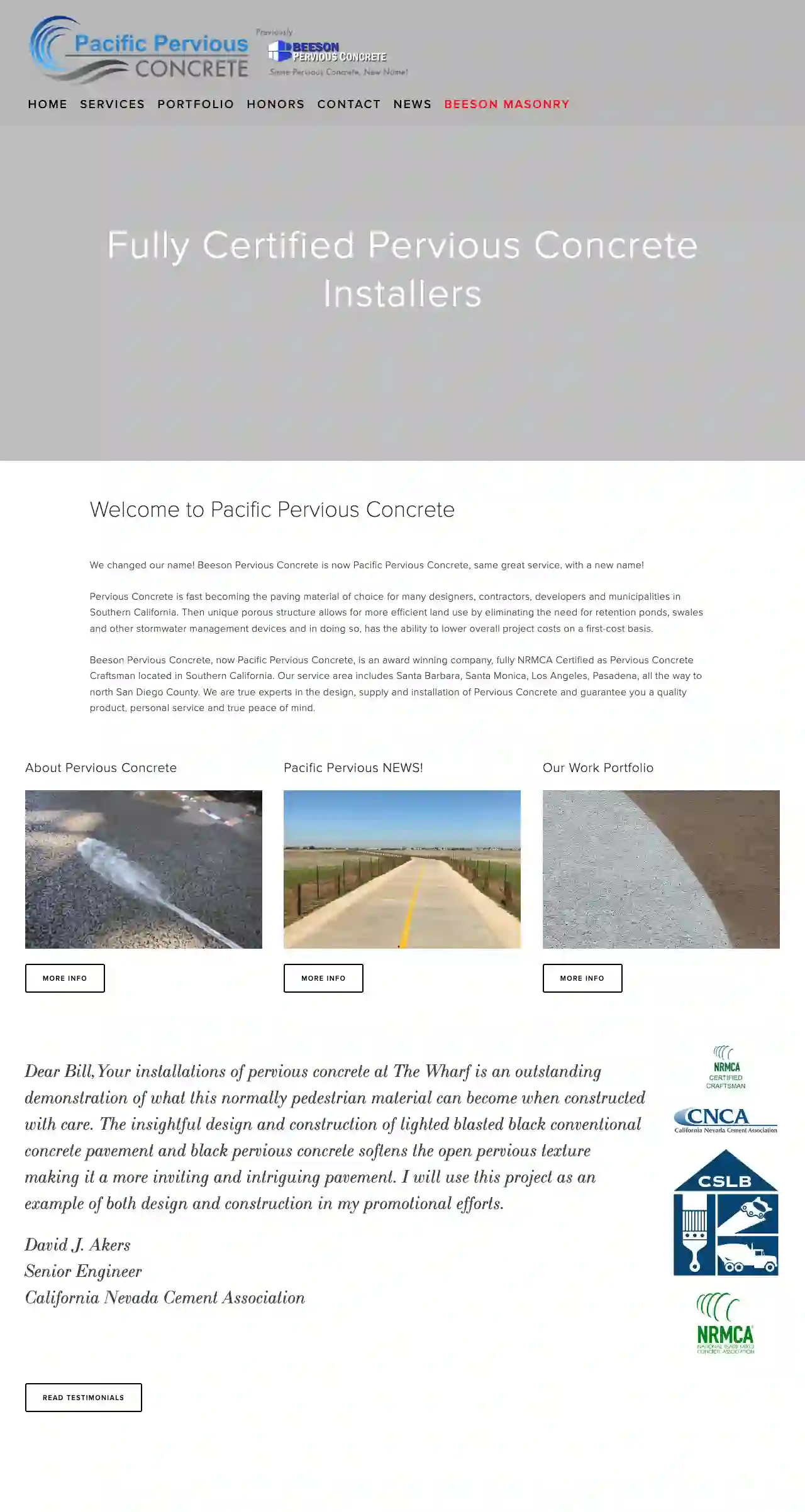 Pacific Pervious Concrete