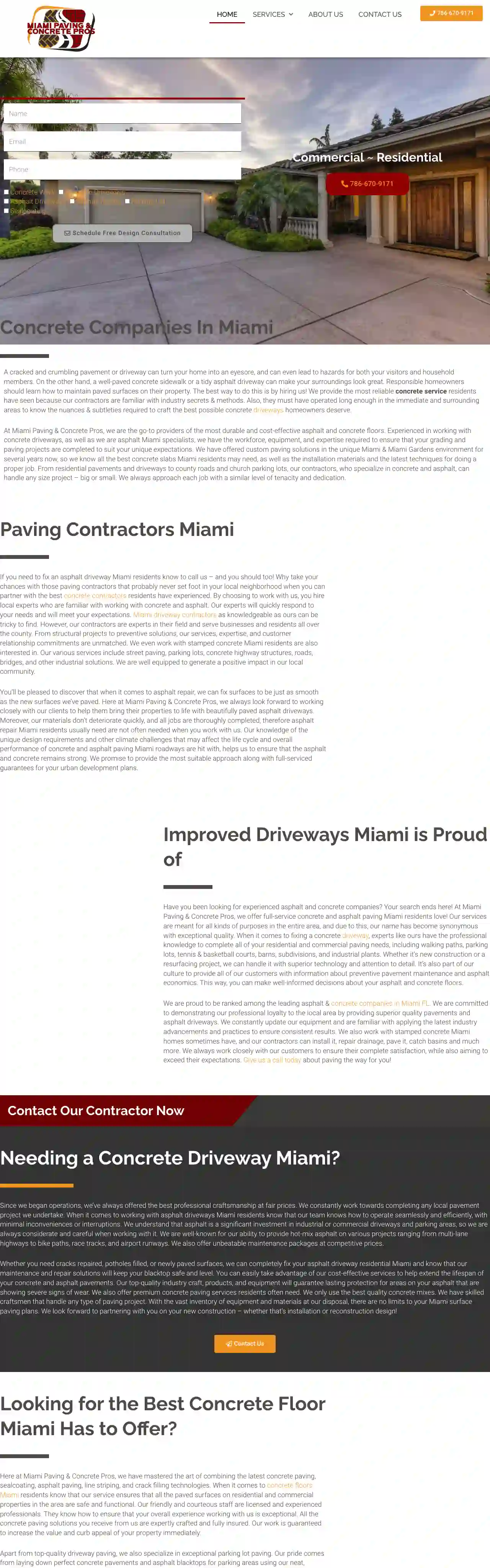 Miami Paving & Concrete Pros