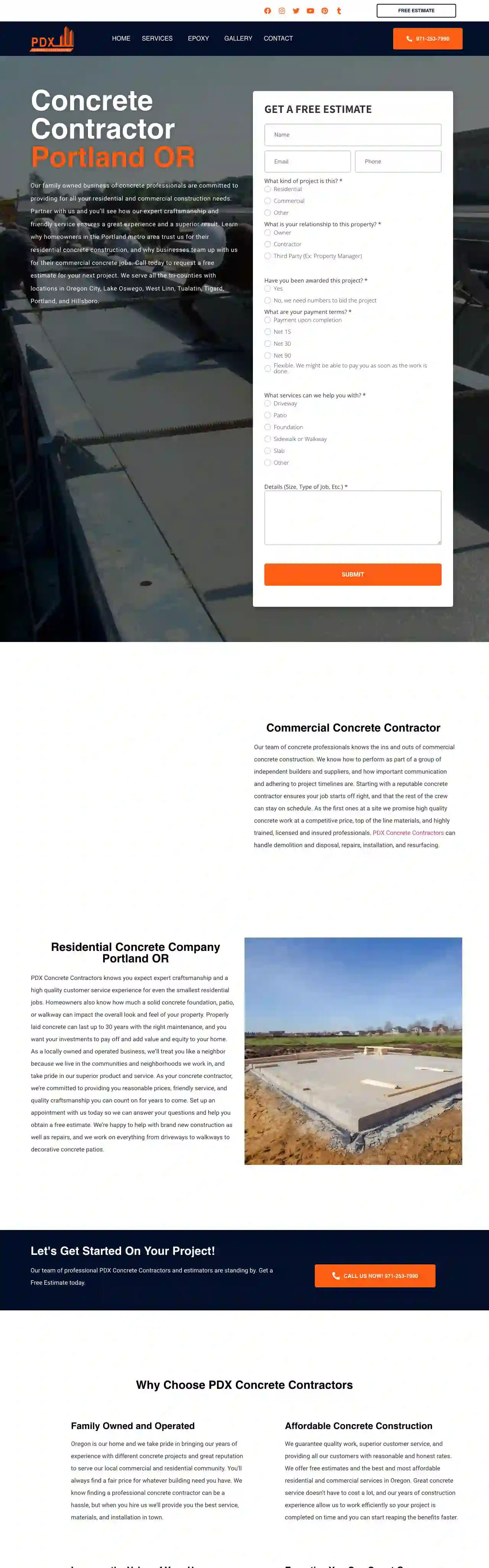 PDX Concrete Contractors