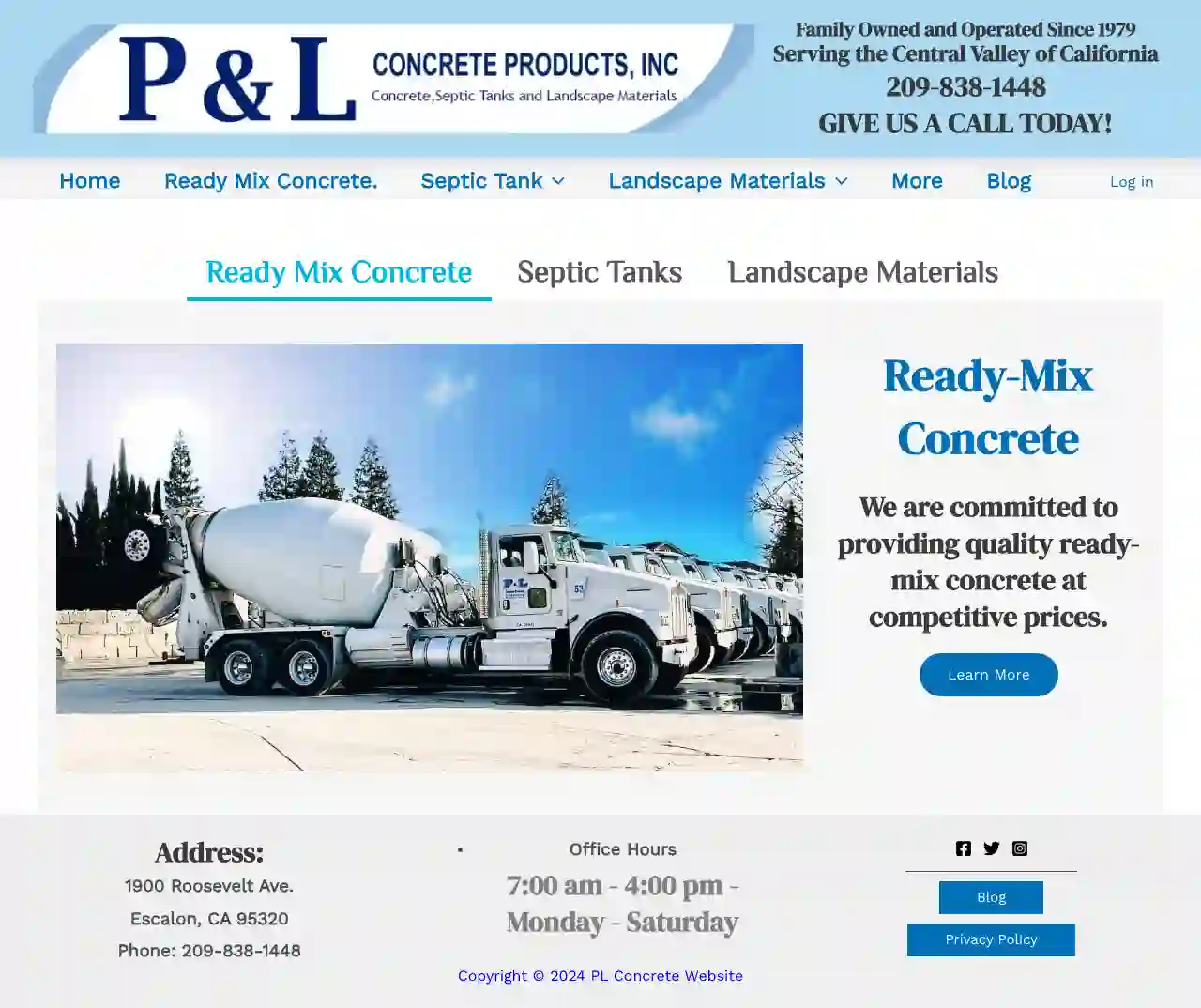 P & L Concrete Products, Inc And Garden Center