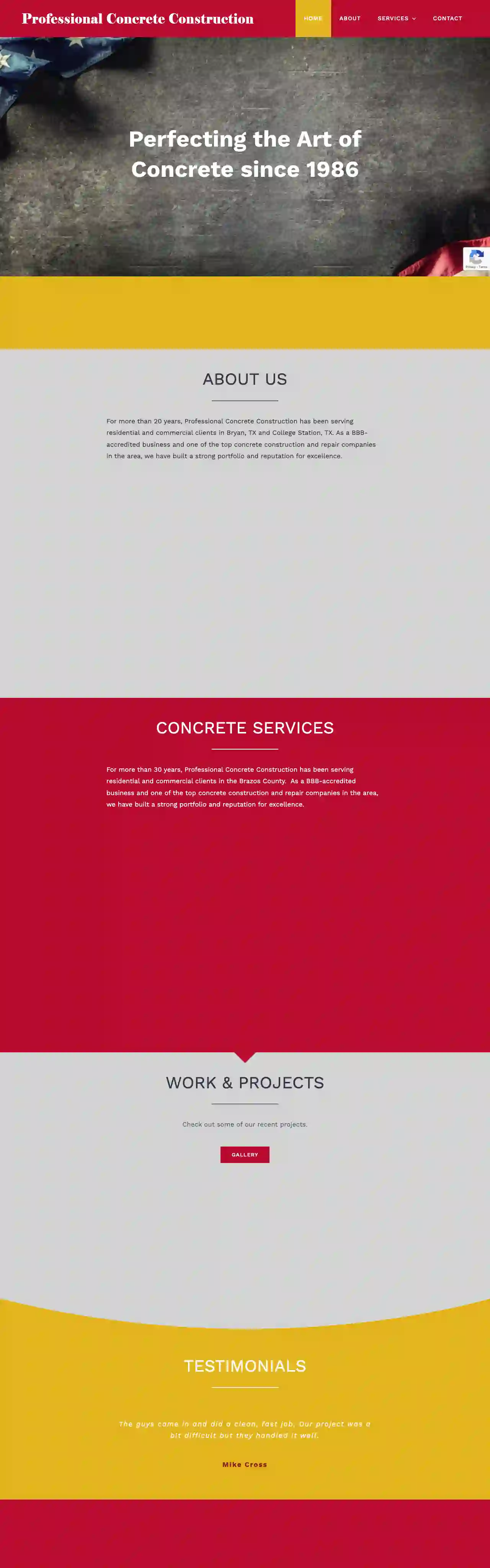 Professional Concrete Construction