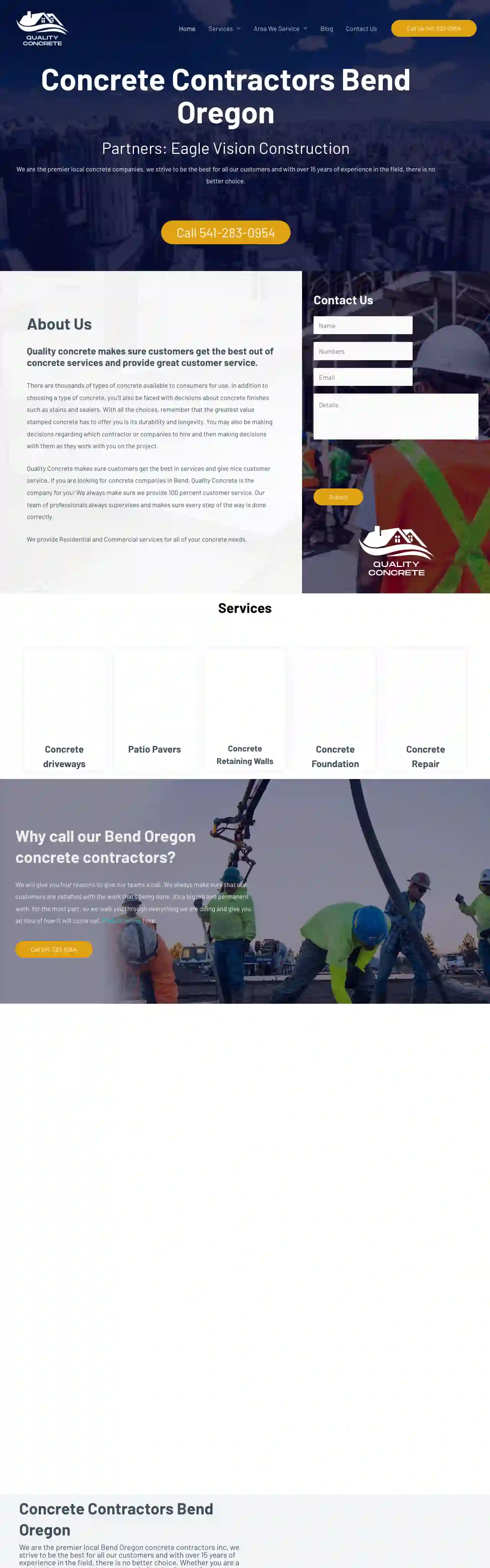 Quality Concrete Bend Oregon