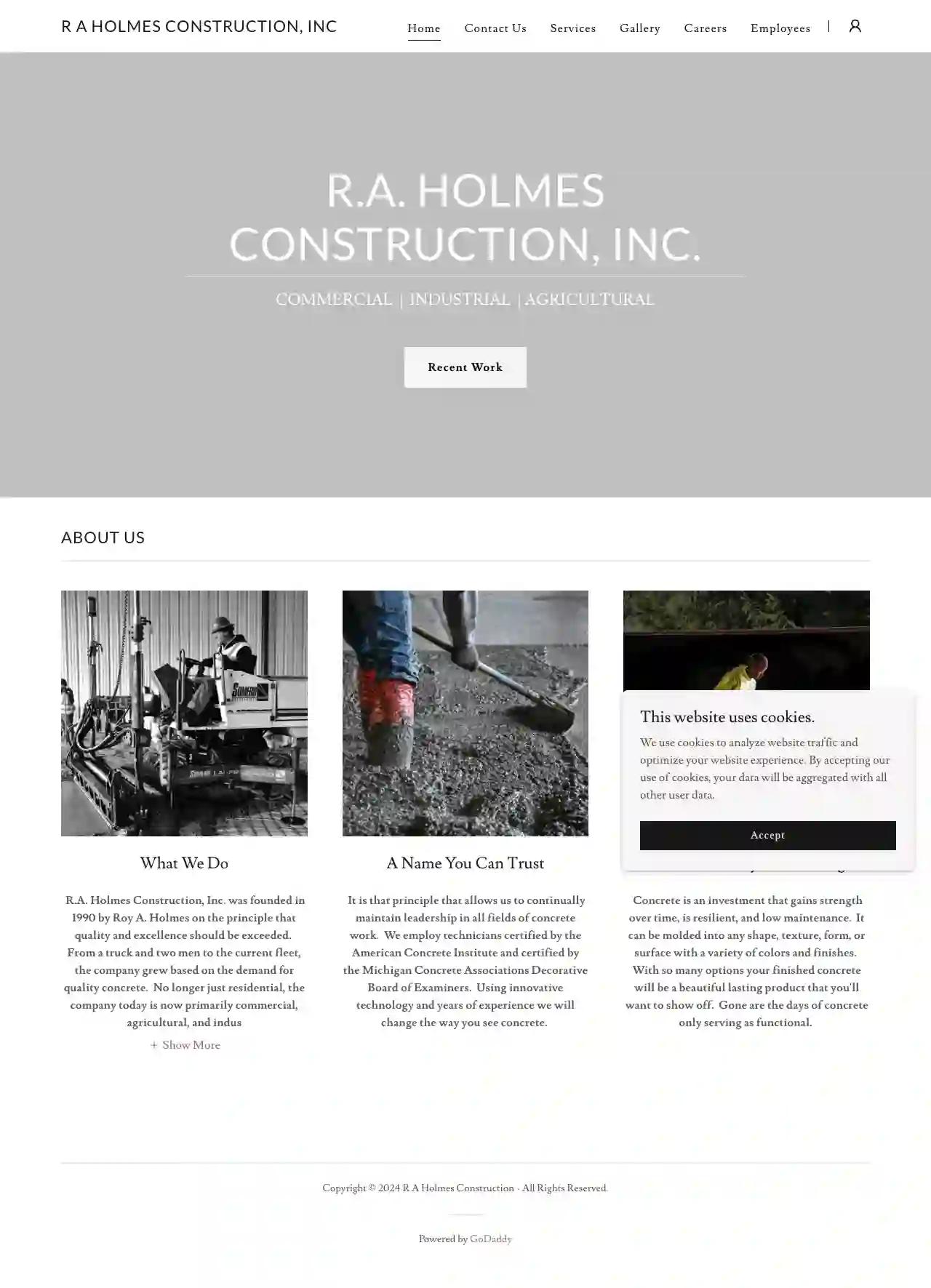 R A Holmes Construction Inc