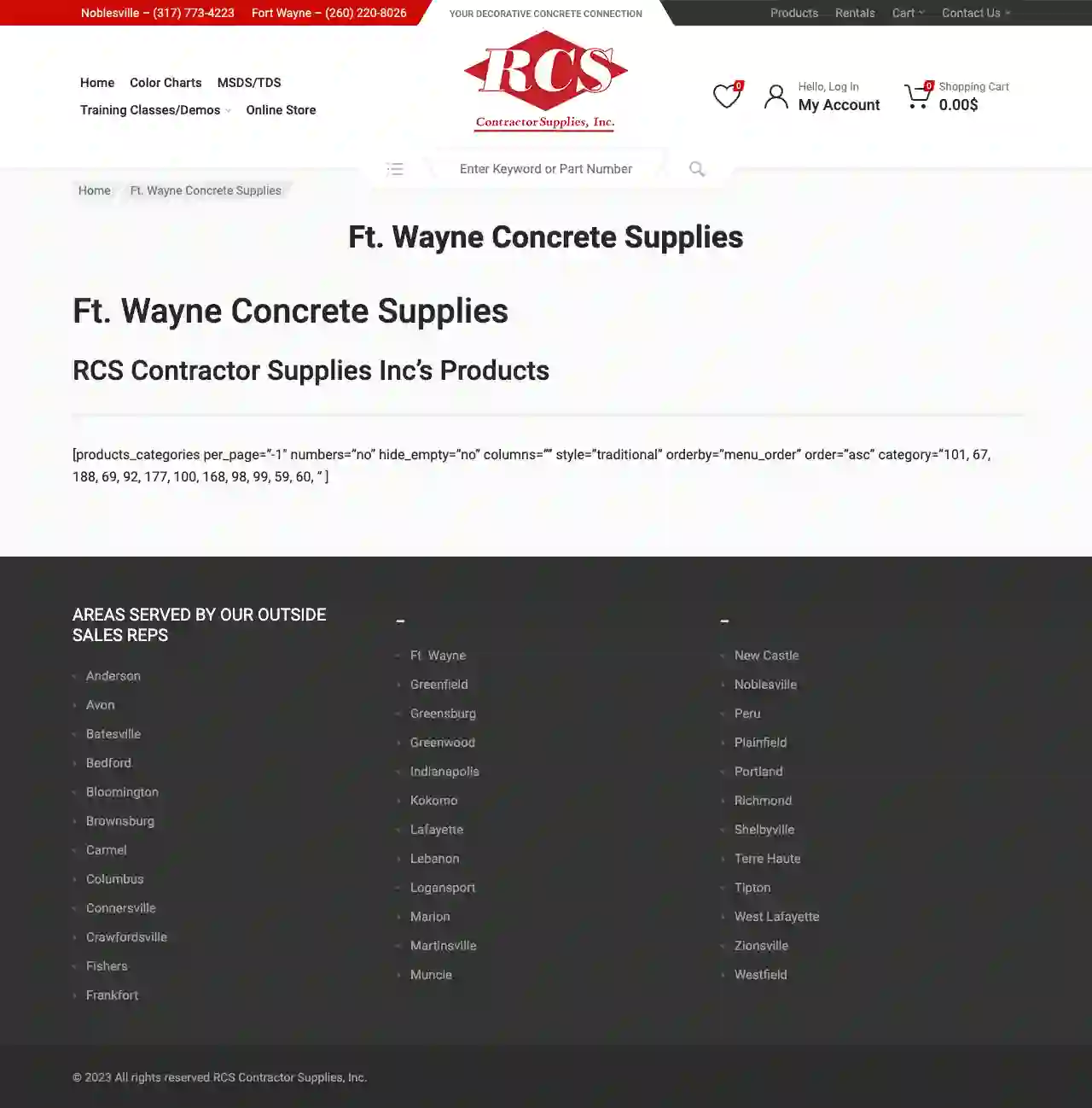 RCS Contractor Supplies Inc - Fort Wayne